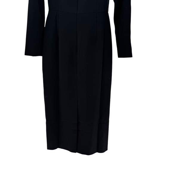 Tuckernuck NEW Black Alva Off the Shoulder Formal Long Sleeve Midi Dress Size 6 - Picture 9 of 11